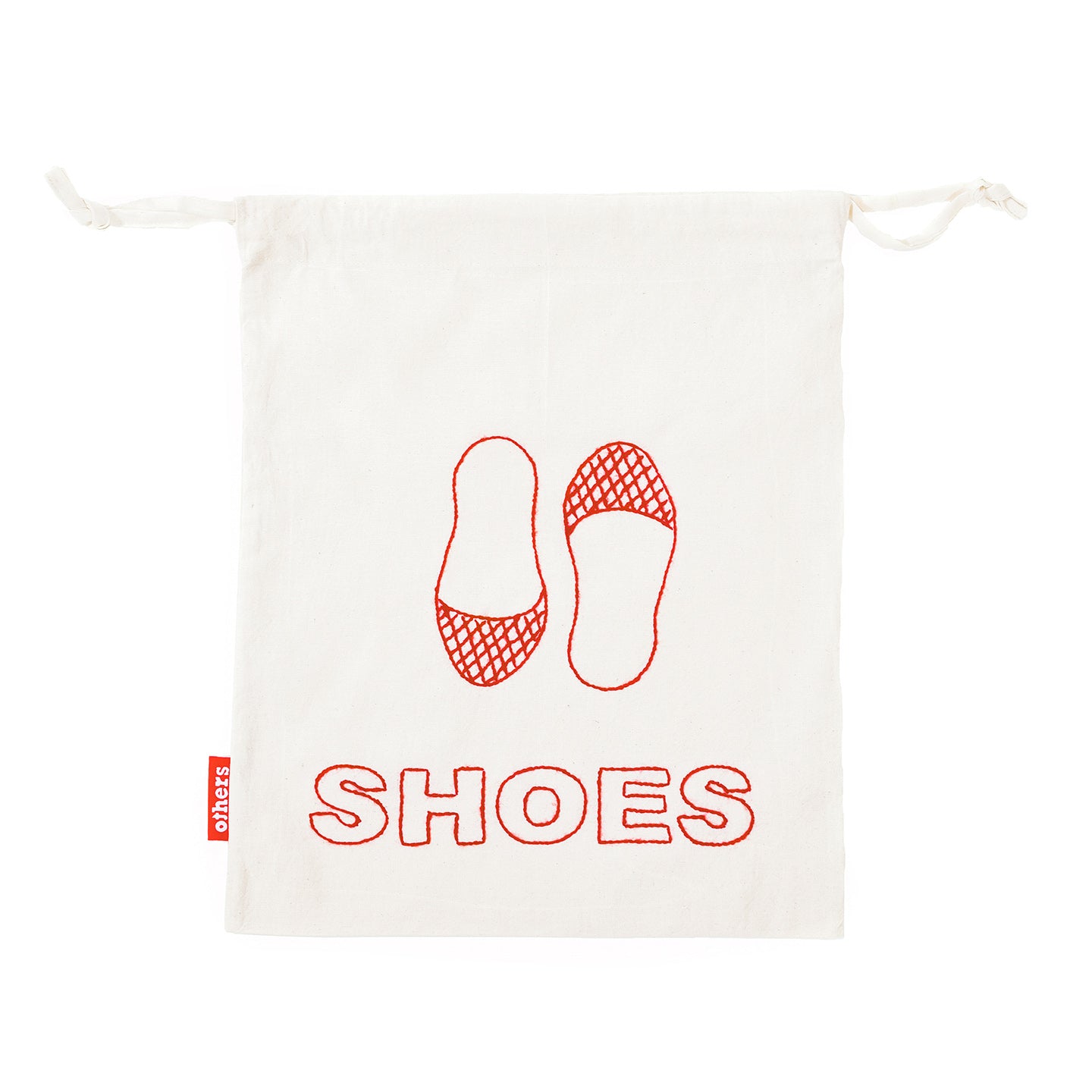 Embroidered shoe bag