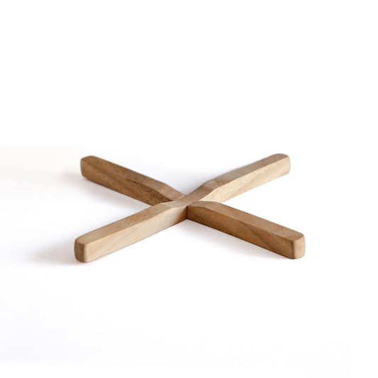 Wooden Trivet, Cross