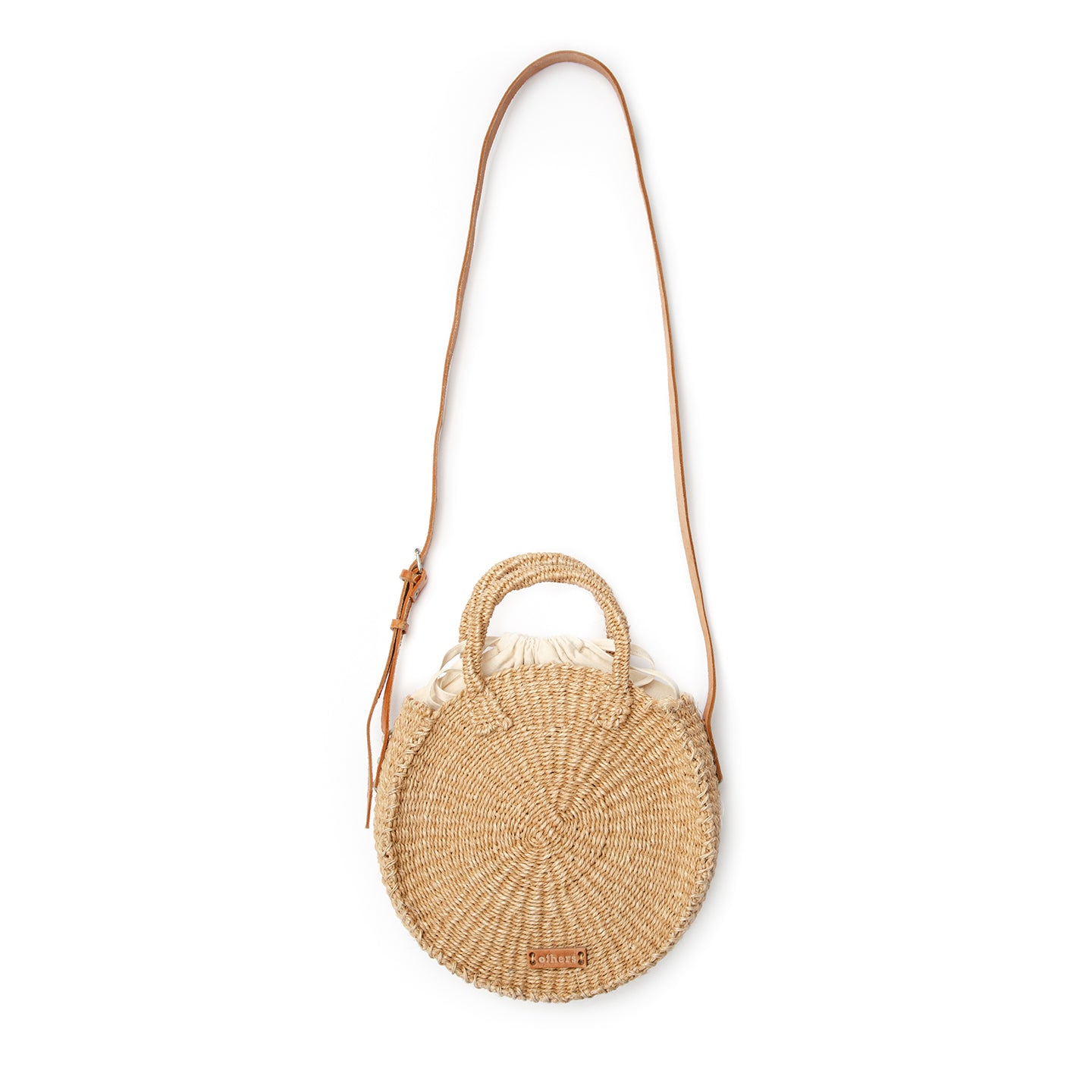 Round bag, natural