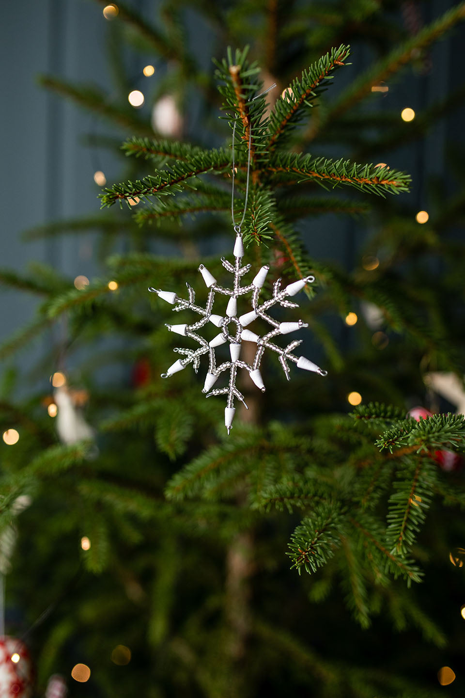 Beaded snowflake