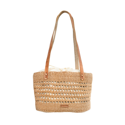 Shoulder bag, open weave