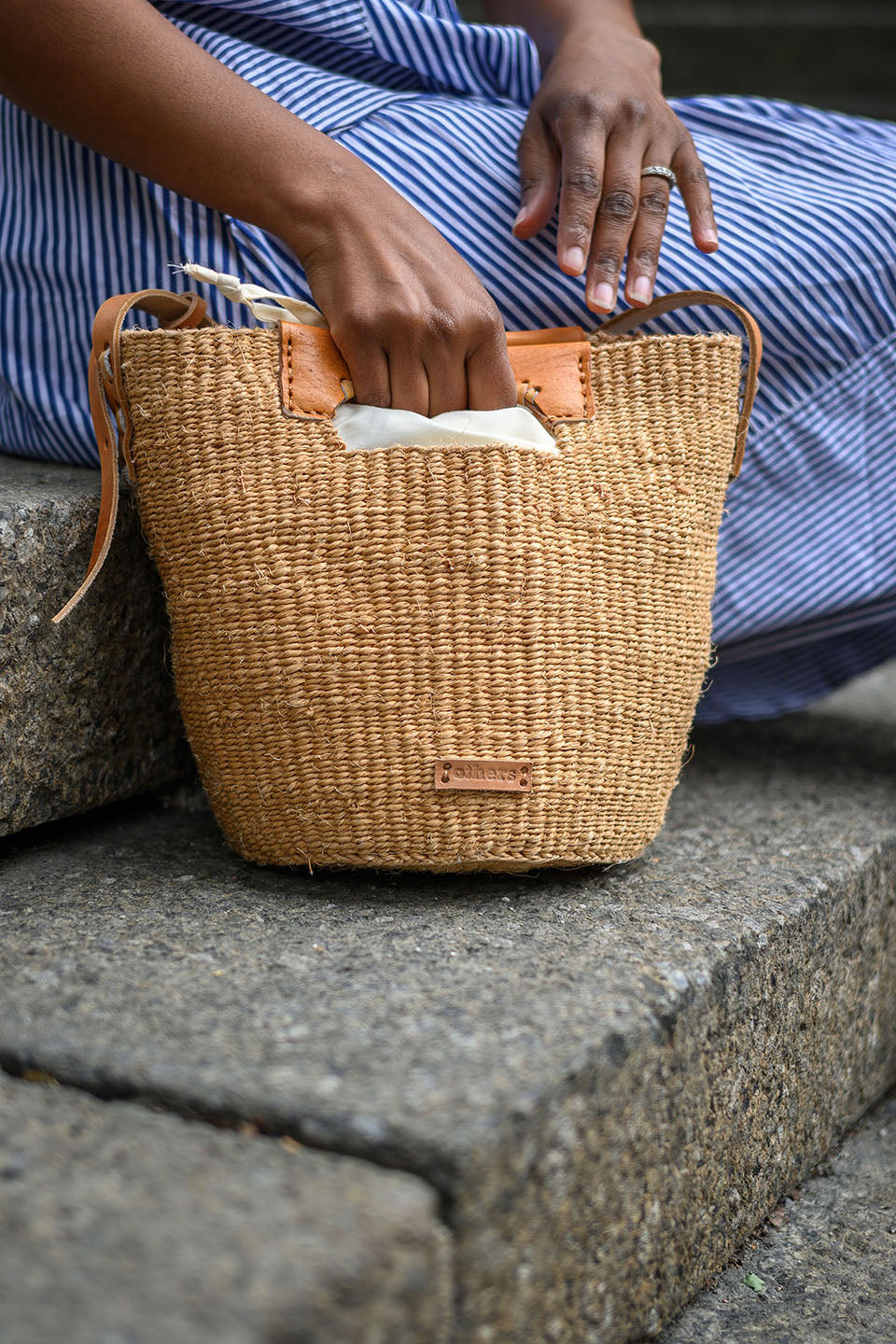 Crossbody bag, natural