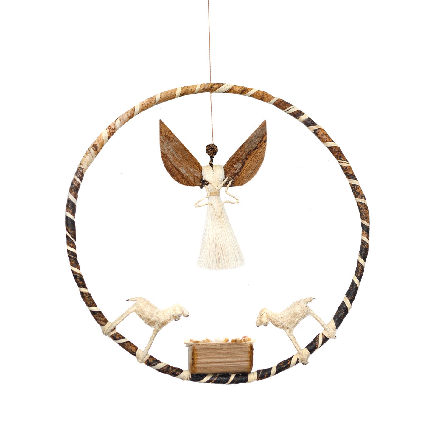 Nativity set, hanging circle